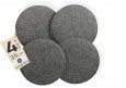 4er Set Stuhlkissen aus Filz Kissen rund Ø 36cm viele Farben zur Auswahl
