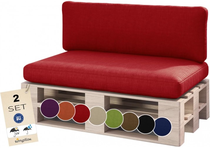 Palettenkissen 2er Set für Europaletten "Boston"