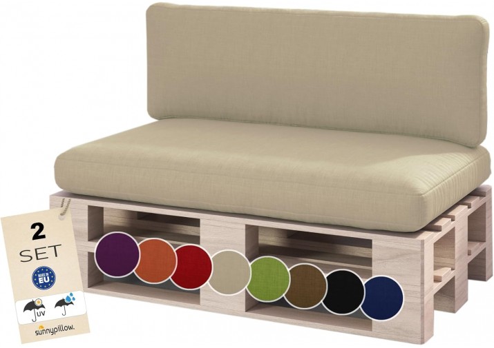 Palettenkissen 2er Set für Europaletten "Boston"