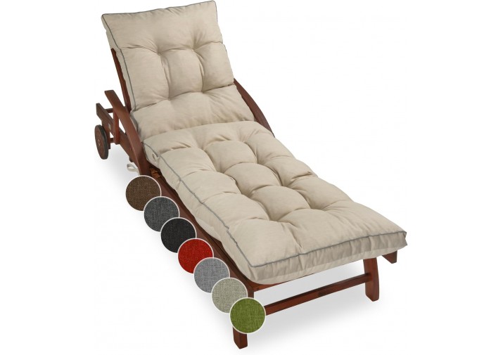 Liegenauflage "RIVA" 200 x 60 x 13 cm viele Farben zur Auswahl