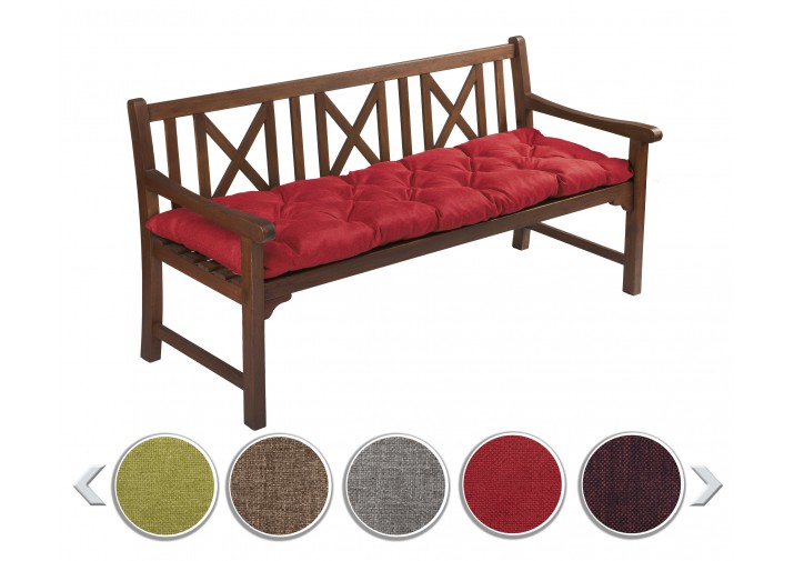 Bankauflage gesteppt 160x50x12cm Viele Farben zur Auswahl