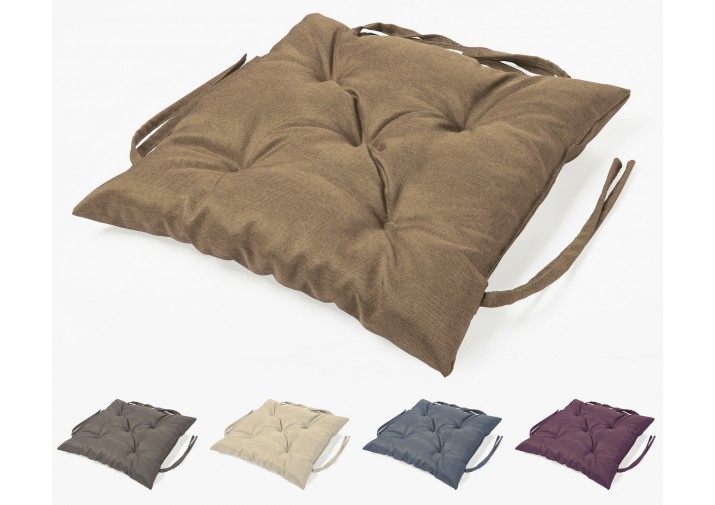 Stuhlkissen gesteppt 50x50x12cm Viele Farben zur Auswahl