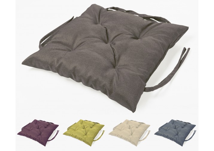 Stuhlkissen gesteppt 50x50x12cm Viele Farben zur Auswahl