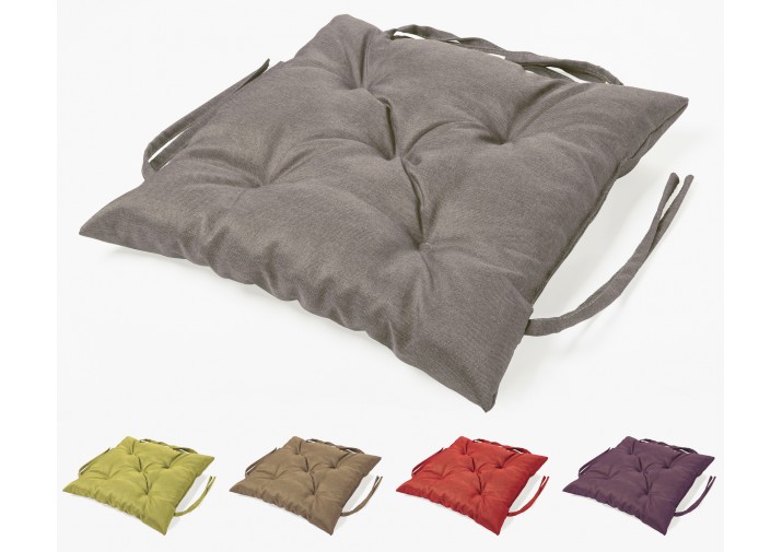 Stuhlkissen gesteppt 50x50x12cm Viele Farben zur Auswahl