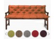 Bankauflage gesteppt 120x50x50x12cm (Sitzkissen + Rückenkissen) Viele Farben zur Auswahl