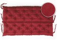 Bankauflage gesteppt 120x50x50x12cm (Sitzkissen + Rückenkissen) Viele Farben zur Auswahl