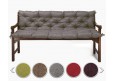 Bankauflage gesteppt 120x50x50x12cm (Sitzkissen + Rückenkissen) Viele Farben zur Auswahl