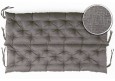 Bankauflage gesteppt 120x50x50x12cm (Sitzkissen + Rückenkissen) Viele Farben zur Auswahl