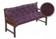 Bankauflage gesteppt 130x50x50x12cm (Sitzkissen + Rückenkissen) Viele Farben zur Auswahl