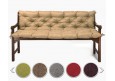 Bankauflage gesteppt 130x50x50x12cm (Sitzkissen + Rückenkissen) Viele Farben zur Auswahl