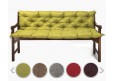 Bankauflage gesteppt 140x50x50x12cm (Sitzkissen + Rückenkissen) Viele Farben zur Auswahl
