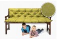 Bankauflage gesteppt 140x50x50x12cm (Sitzkissen + Rückenkissen) Viele Farben zur Auswahl