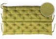 Bankauflage gesteppt 140x50x50x12cm (Sitzkissen + Rückenkissen) Viele Farben zur Auswahl