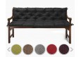 Bankauflage gesteppt 130x40x40x12cm (Sitzkissen + Rückenkissen) Viele Farben zur Auswahl