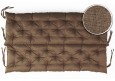 Bankauflage gesteppt 170x40x40x12cm (Sitzkissen + Rückenkissen) Viele Farben zur Auswahl