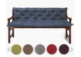 Bankauflage gesteppt 170x40x40x12cm (Sitzkissen + Rückenkissen) Viele Farben zur Auswahl