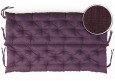 Bankauflage gesteppt 170x40x40x12cm (Sitzkissen + Rückenkissen) Viele Farben zur Auswahl