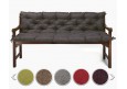 Bankauflage gesteppt 170x40x40x12cm (Sitzkissen + Rückenkissen) Viele Farben zur Auswahl
