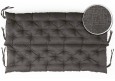 Bankauflage gesteppt 180x40x40x12cm (Sitzkissen + Rückenkissen) Viele Farben zur Auswahl
