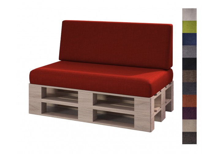 Palettenkissen 2er Set für Europaletten "Milano" viele Farben zur Auswahl