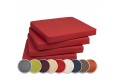 4er Set Stuhlkissen 40x40x3cm "FOX" viele Farben zur Auswahl