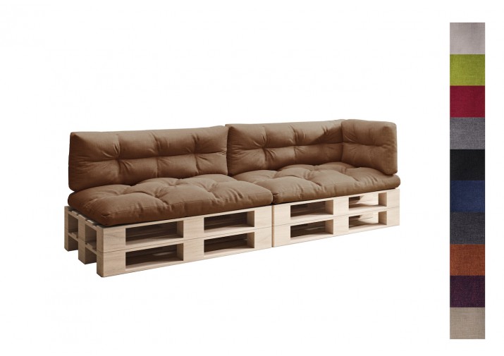 Palettenkissen 5er Set für Europaletten "Malmo" viele Farben zur Auswahl