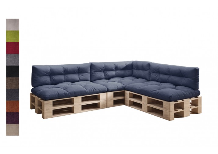 Palettenkissen 7er Set für Europaletten "Malmo" viele Farben zur Auswahl