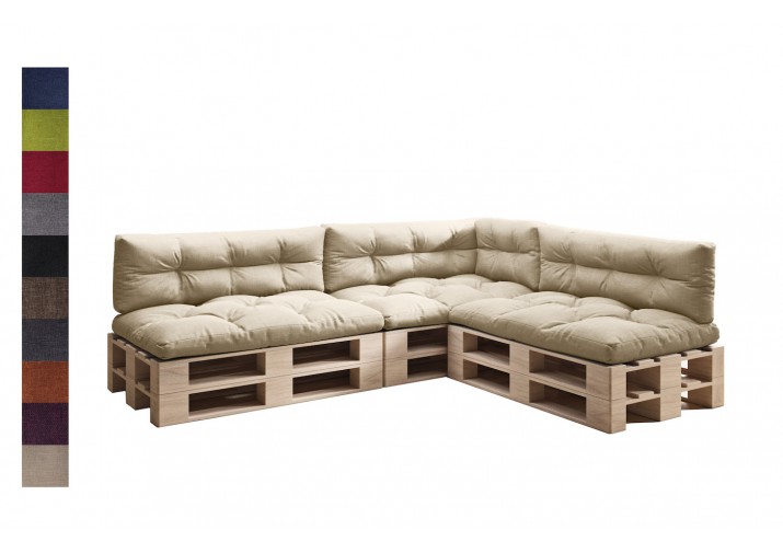 Palettenkissen 7er Set für Europaletten "Malmo" viele Farben zur Auswahl