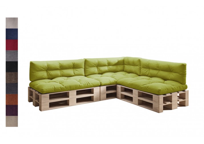 Palettenkissen 7er Set für Europaletten "Malmo" viele Farben zur Auswahl