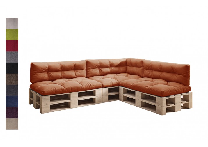 Palettenkissen 7er Set für Europaletten "Malmo" viele Farben zur Auswahl