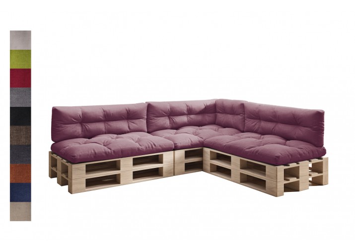 Palettenkissen 7er Set für Europaletten "Malmo" viele Farben zur Auswahl