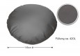 XXL Sitzsack 145 cm Durchmesser viele Farben zur Auswahl