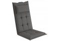 1 Stück Gartenstuhlauflage 120x50x9cm mit abnehmbarem Kopfpolster
