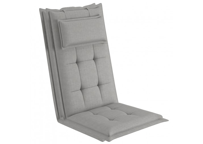 2 Stück Gartenstuhlauflagen 120x50x9cm mit abnehmbarem Kopfpolster