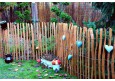 Staketenzaun aus Haselnuss | Höhe: 50cm Länge: 2,5m